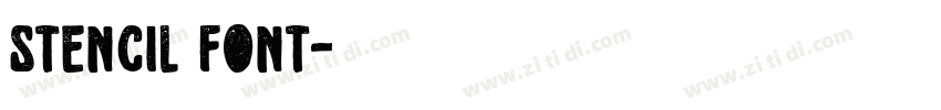 stencil font字体转换